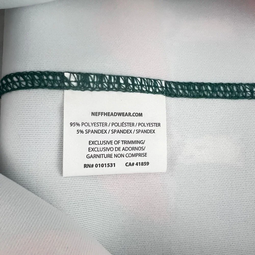 Neff Headwear Snow Gaiter Green Red Mushrooms OSFA NWT - Picture 2 of 8